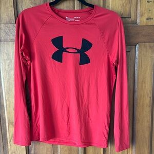 Boy’s Under Armour Dry Fit Red Long Sleeve Shirt